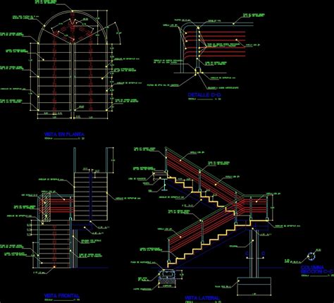 Staircase DWG Plan For AutoCAD Designs CAD