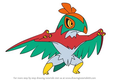 Learn How to Draw Hawlucha from Pokemon (Pokemon) Step by Step : Drawing Tutorials