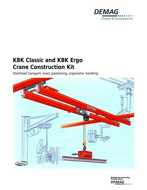 Kbk Classic And Kbk Ergo Crane Construction Kit Demag Cranes