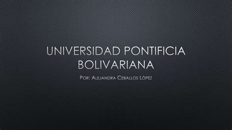 Universidad pontificia bolivariana