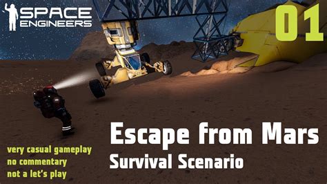 Space Engineers Escape From Mars Ep 01 YouTube