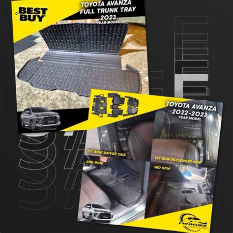 Toyota Avanza Deepdish Matting With Trunk Tray Backseat