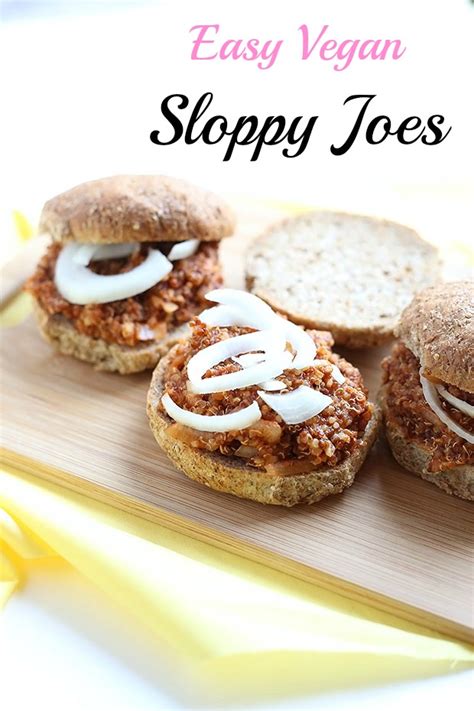 Easy Vegan Quinoa Sloppy Joes Tworaspberries