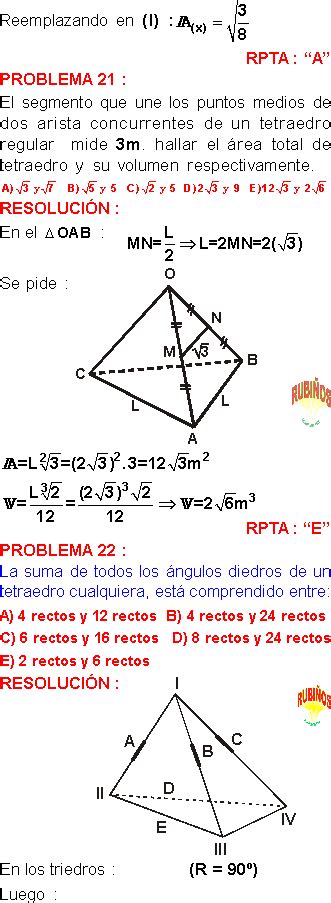 Poliedros Regulares Ejercicios Y Problemas Resueltos Pdf