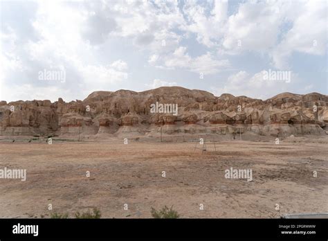 Al Qarah Mountain Or Jabal Al Qarah Al Hofuf Saudi Arabia Stock Photo