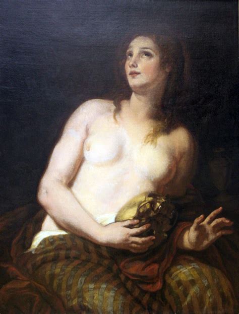 The Repentant Mary Magdalene Francesco Furini Artwork On Useum