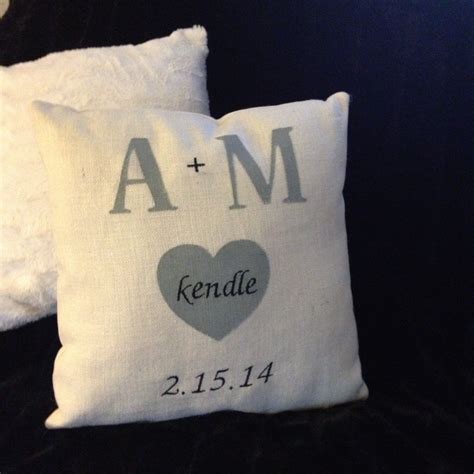 Love Adding The Couples Last Name To These Personalized Burlap Pillow Covers Personalized