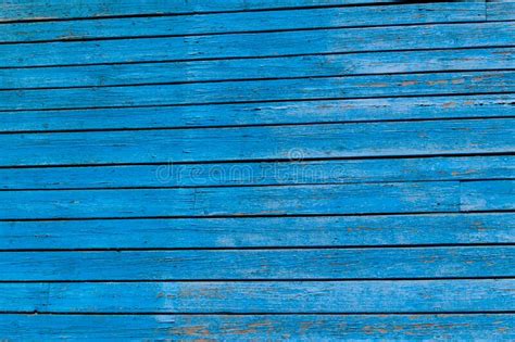 Textura De Madera Antigua Con Pintura Azul Turbia Imagen De Archivo