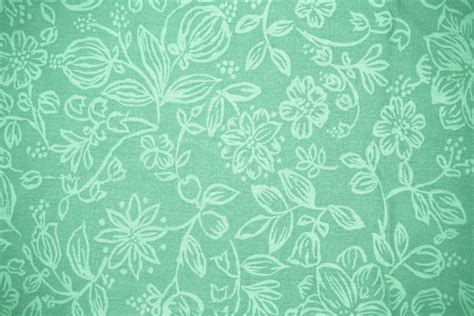 Download Sage Green Floral Textile Wallpaper