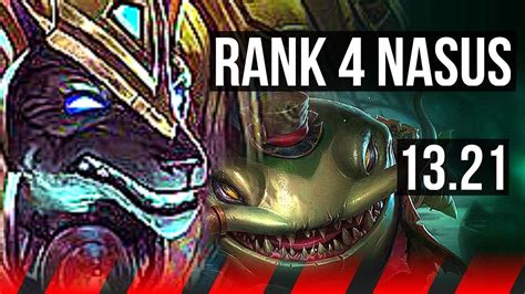 Nasus Vs Tahm Top Rank 4 Nasus 7 2 18 Godlike Na Challenger