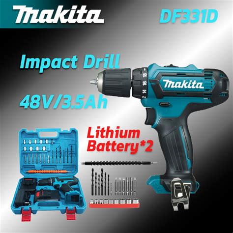 Makita Cordless Impact Drill V Battery Electric Drill Hammer Hand