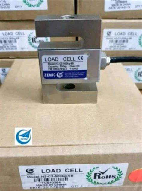 Jual LOAD CELL S 1 Ton LOAD CELL ZEMIC H3 1ton Plus Mounting Kota