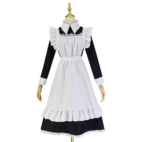 Mallwal Summer Dresses Women Lingerie Apron Maid Outfit Bow Bandage