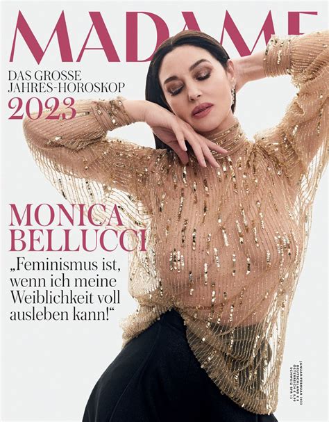 Monica Bellucci Madame Magazine Januar Februar Issue Celebmafia