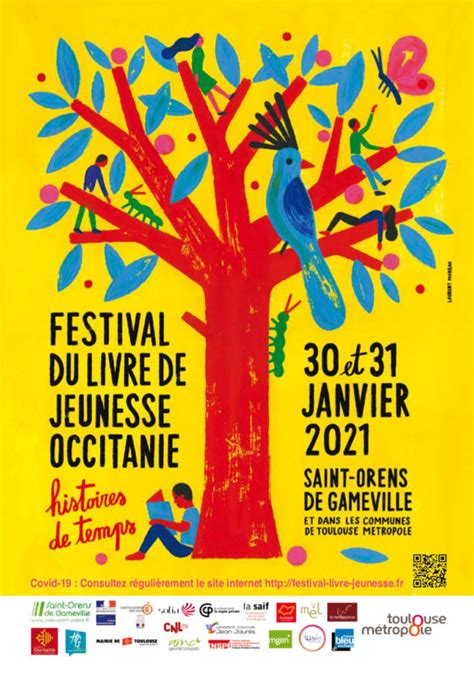 Affiche Festival Du Livre De Jeunesse Occitanie