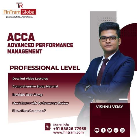 ACCA Advanced Performance Management APM By Prof Vishnu Vijay In