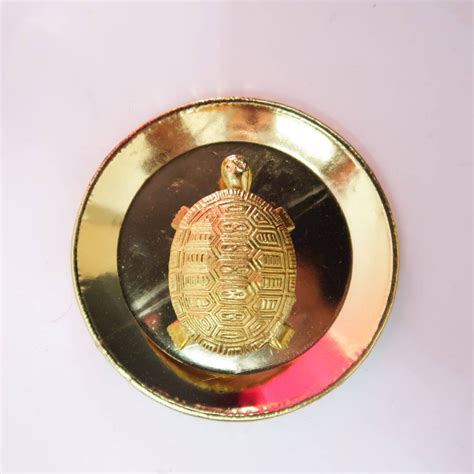 Buy Metal Brass Turtle On Plate Feng Shui Vastu Tortoise Online In Malaysia