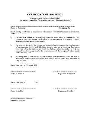 Form Kn Certificate Of Solvency Fill Online Printable Fillable