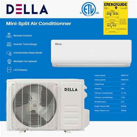 Buy Della Btu Mini Split Air Conditioner Heater Ductless