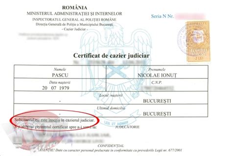 Certificat De Cazier Judiciar Multiprogramnude