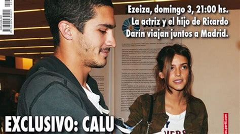 Calu Rivero está de novia con el hijo de Ricardo Darín