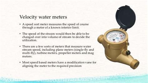 Different Water meter Types