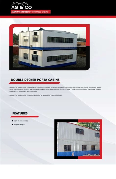 M S G I Modular Multi Storey Portable Cabin For Office At Rs