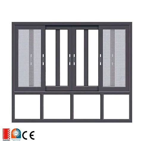 New Design Unbreakable 3 Tracks Sliding Window Aluminium Waterproof