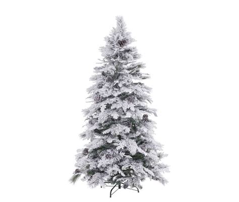 Rbol De Navidad Blanco Verde Pvc Metal Polietileno Cm Conforama