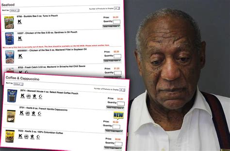 Bill Cosby Prison Commissary List Revealed-- Photos