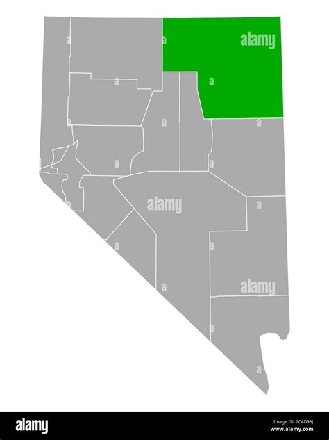 Map Of Elko In Nevada Stock Photo Alamy