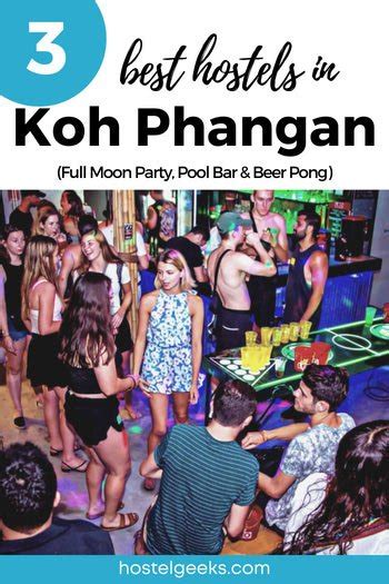 5 COOLEST Party Hostels In Koh Phangan 2024 Map