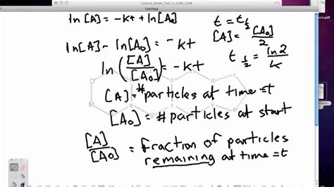 Half Life Calculations Youtube