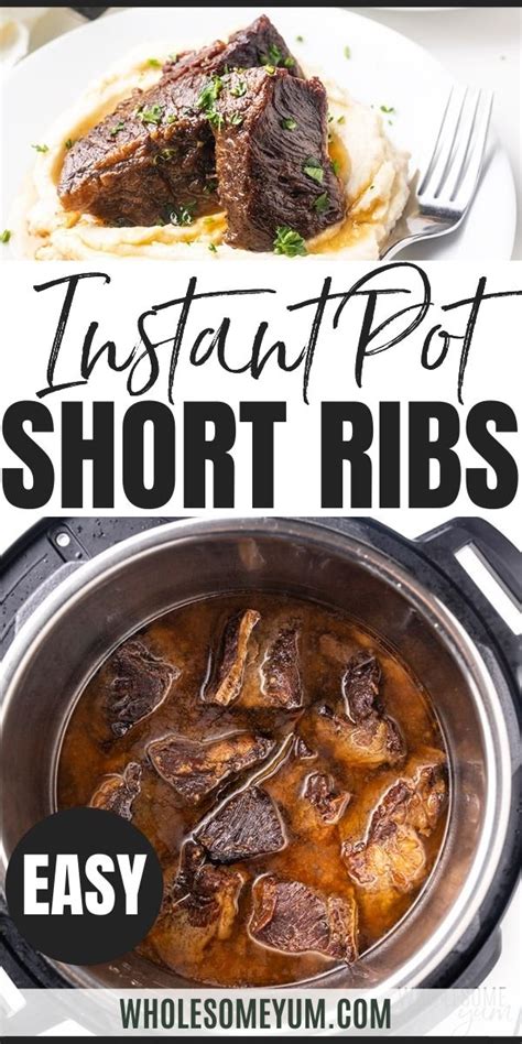 Easy Instant Pot Beef Short Ribs Recipe Paleo Artofit