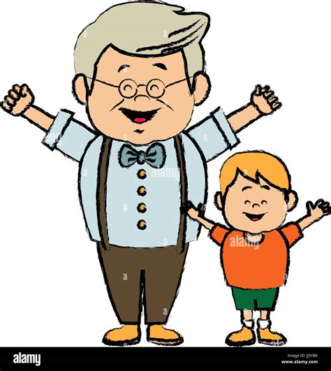 Top Grandpa And Grandson Cartoon Tariquerahman Net