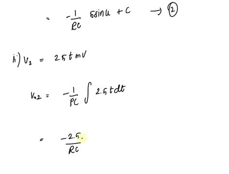 SOLVED If V1 T 10cos 2t MV And V2 T 0 5t MV As Shown In Figure