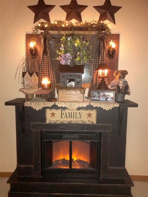 Fireplace Diy Primitive Decor Primitive Fireplace Primitive Home