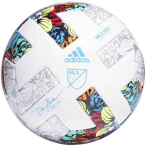 Adidas Mls Pro Official Match Soccer Ball White And Solar Yellow With