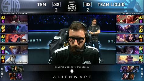 TL Vs TSM Game 5 2019 LCS Spring Finals Team Liquid Vs Team SoloMid