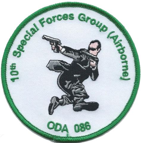 A Patch With The Words Special Forces Group Airborne Oda On It