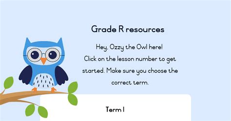 Grade R Student Resources