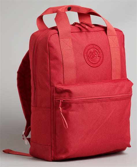 Mens Unisex Vintage Forest Backpack In Rhubarb Marl Superdry