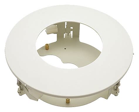 Acti Flush Mount Adapter Fits Dome Cameras Metal White Ceiling