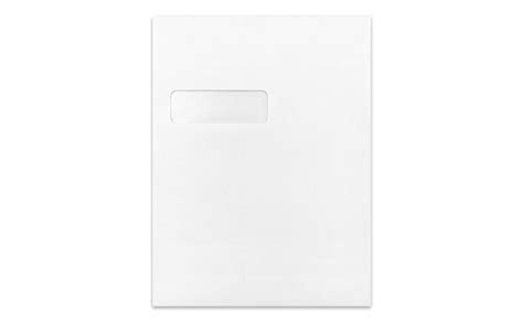 9 X 12 Custom Window Catalog Envelopes 28lb Bright White Window Size