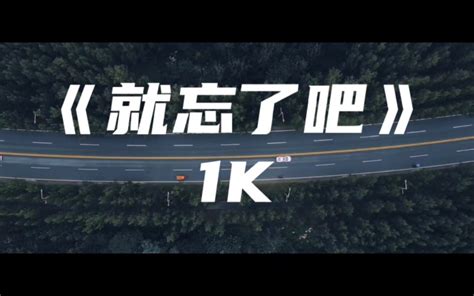 《就忘了吧》1k～我骗过我自己 以为能忘了你 碍音乐 碍音乐 哔哩哔哩视频