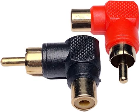 Amazon Cess Right Angle Rca Connector Female To Male Degree