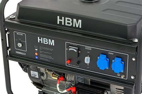 HBM Generator Aggregaat 5500 Watt Met 390cc OHV Benzinemotor Lemato