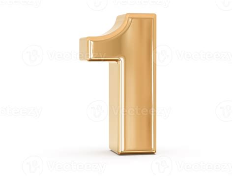 Number 1 3d Gold 11297589 Png