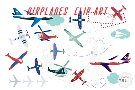 Piffard Biplane Clipart