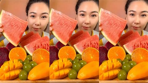 Asmr Eat Fresh Sweet And Delicious Fruits Yummy Yummy Ep82 Youtube